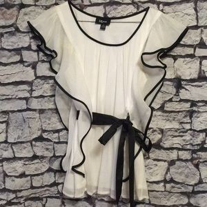 “IZbyer” tie front Xs